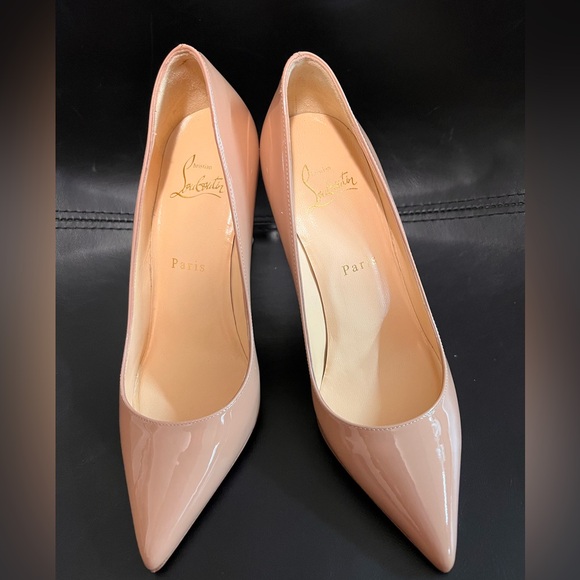 New in Box Christian Louboutin Pigalle 85 Nude Patent Pump - Picture 3 of 9